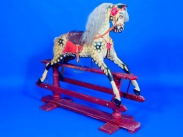  Ayres rocking horse restored by Collinsons